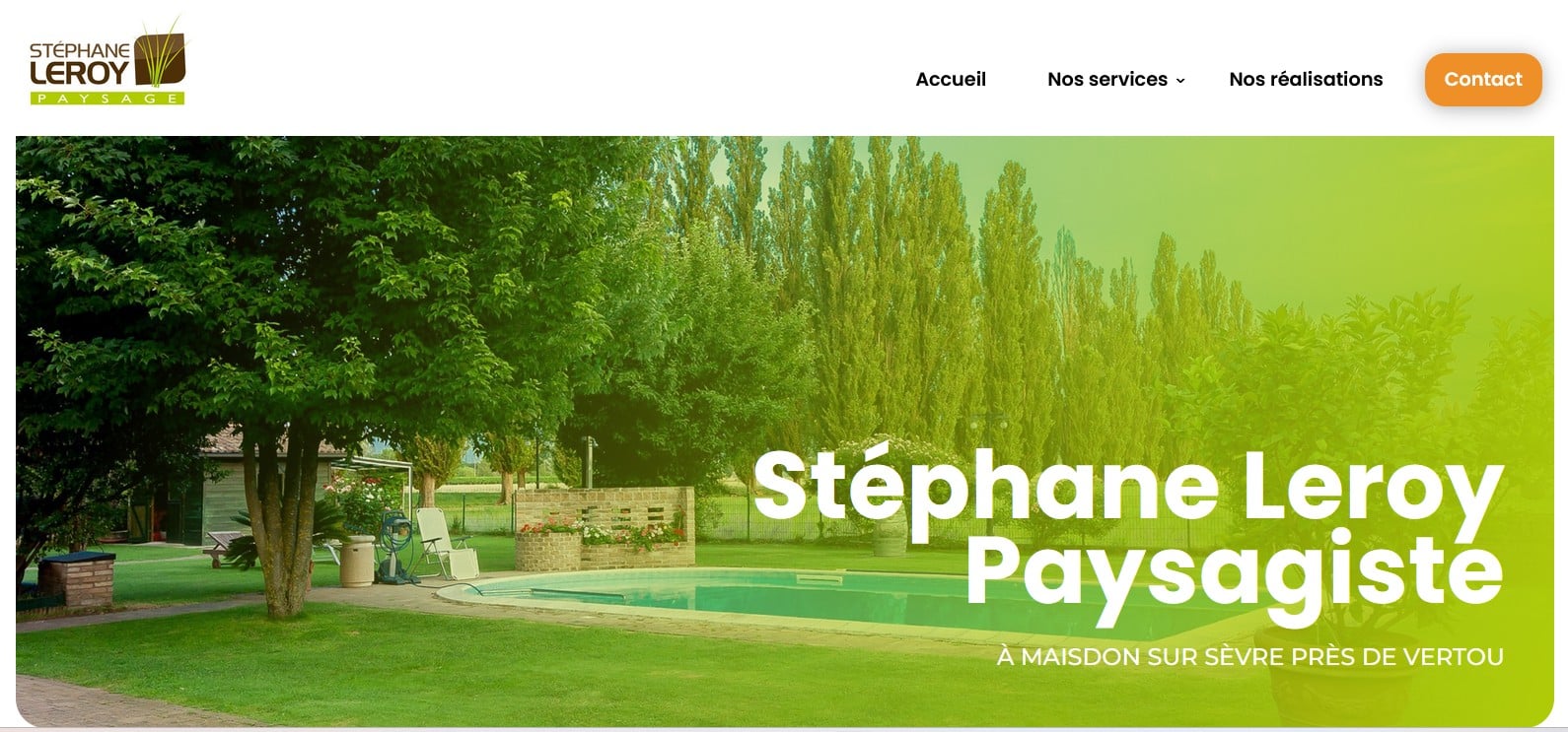 photo du site internet Leroy Paysage